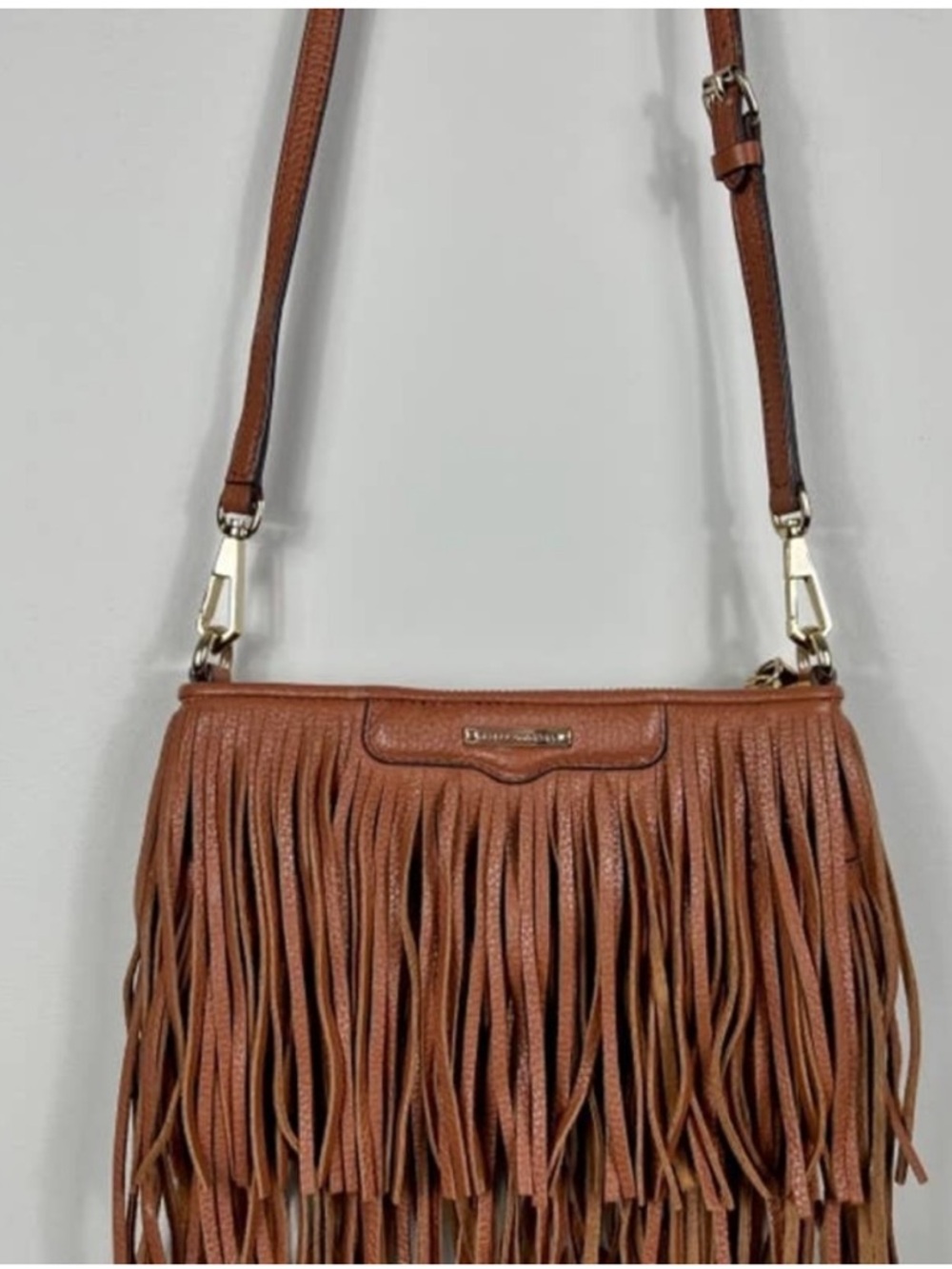 Rebecca Minkoff Brown Fringe leather Crossbody Bag - Boho Chic Western festival - Picture 7 of 8